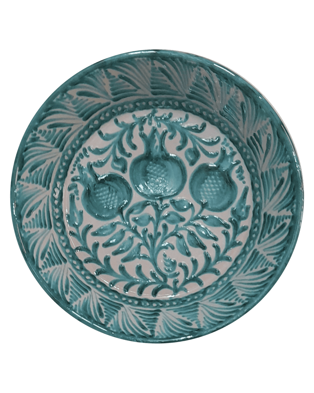 Granado Fajalauza Lebrillo Serving Bowl in Green — CASA PLETÓRICA
